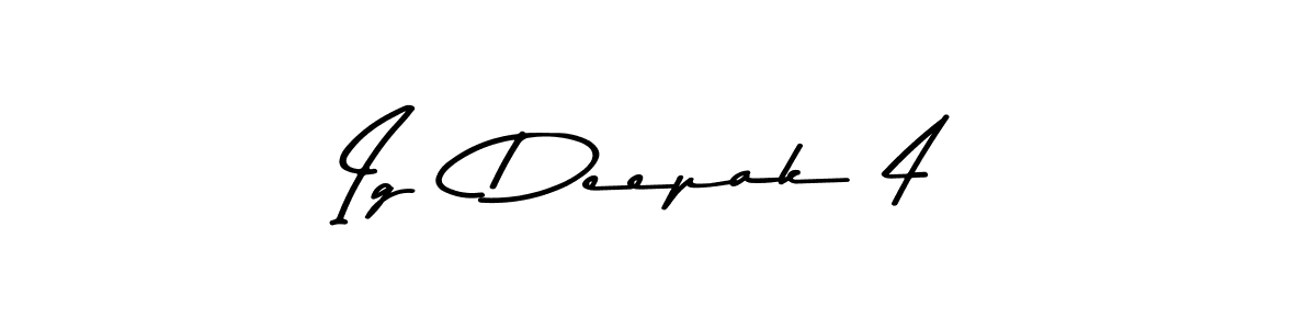 This is the best signature style for the Ig  Deepak 4 name. Also you like these signature font (Asem Kandis PERSONAL USE). Mix name signature. Ig  Deepak 4 signature style 9 images and pictures png