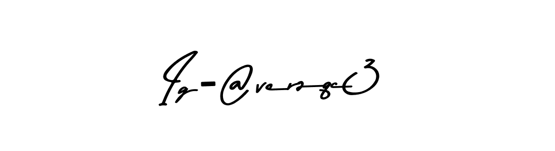 How to make Ig-@verzqc3 signature? Asem Kandis PERSONAL USE is a professional autograph style. Create handwritten signature for Ig-@verzqc3 name. Ig-@verzqc3 signature style 9 images and pictures png
