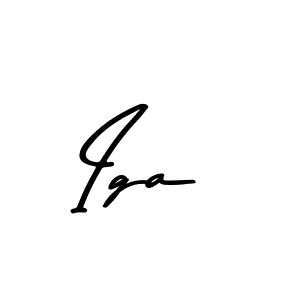 Use a signature maker to create a handwritten signature online. With this signature software, you can design (Asem Kandis PERSONAL USE) your own signature for name Iga. Iga signature style 9 images and pictures png
