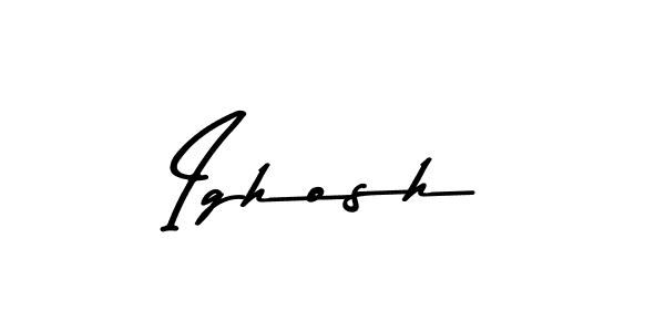 Asem Kandis PERSONAL USE is a professional signature style that is perfect for those who want to add a touch of class to their signature. It is also a great choice for those who want to make their signature more unique. Get Ighosh name to fancy signature for free. Ighosh signature style 9 images and pictures png