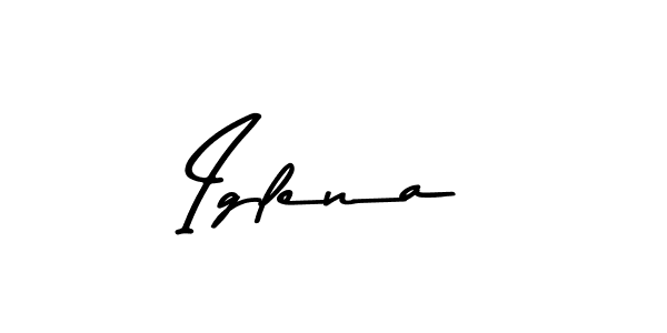 Design your own signature with our free online signature maker. With this signature software, you can create a handwritten (Asem Kandis PERSONAL USE) signature for name Iglena. Iglena signature style 9 images and pictures png