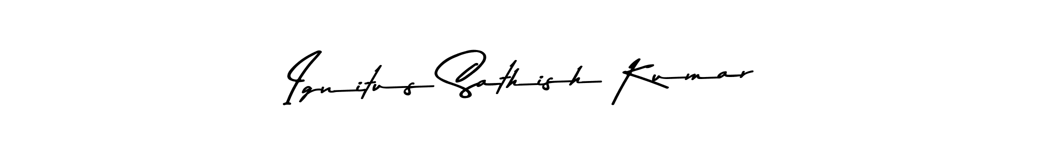 You can use this online signature creator to create a handwritten signature for the name Ignitus Sathish Kumar. This is the best online autograph maker. Ignitus Sathish Kumar signature style 9 images and pictures png