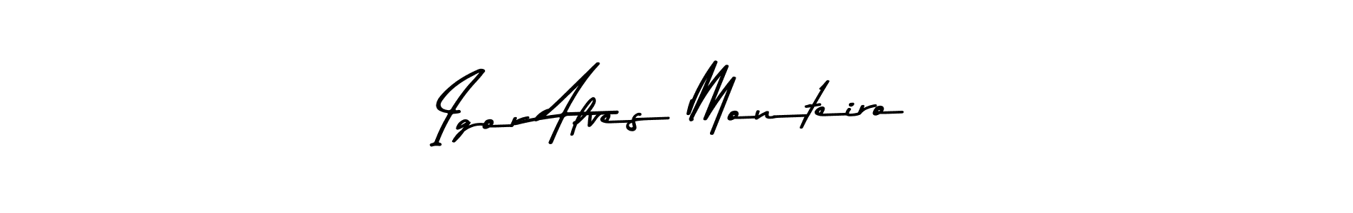 Use a signature maker to create a handwritten signature online. With this signature software, you can design (Asem Kandis PERSONAL USE) your own signature for name Igor Alves Monteiro. Igor Alves Monteiro signature style 9 images and pictures png