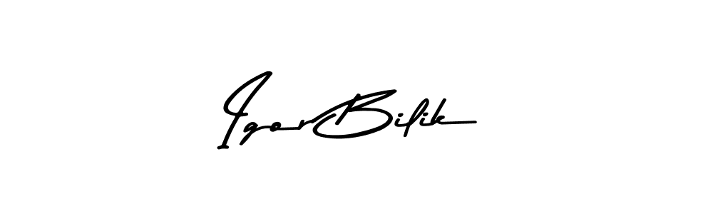 Use a signature maker to create a handwritten signature online. With this signature software, you can design (Asem Kandis PERSONAL USE) your own signature for name Igor Bilik. Igor Bilik signature style 9 images and pictures png