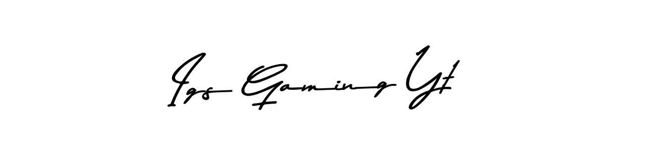 How to Draw Igs Gaming Yt signature style? Asem Kandis PERSONAL USE is a latest design signature styles for name Igs Gaming Yt. Igs Gaming Yt signature style 9 images and pictures png