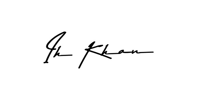 Asem Kandis PERSONAL USE is a professional signature style that is perfect for those who want to add a touch of class to their signature. It is also a great choice for those who want to make their signature more unique. Get Ih Khan name to fancy signature for free. Ih Khan signature style 9 images and pictures png