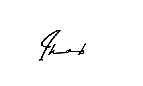 Also we have Ihab  name is the best signature style. Create professional handwritten signature collection using Asem Kandis PERSONAL USE autograph style. Ihab  signature style 9 images and pictures png