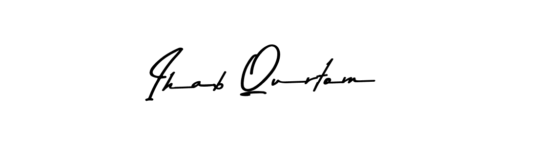 Here are the top 10 professional signature styles for the name Ihab Qurtom. These are the best autograph styles you can use for your name. Ihab Qurtom signature style 9 images and pictures png