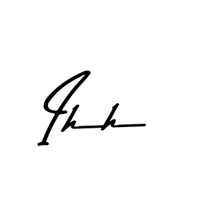 Also You can easily find your signature by using the search form. We will create Ihh name handwritten signature images for you free of cost using Asem Kandis PERSONAL USE sign style. Ihh signature style 9 images and pictures png