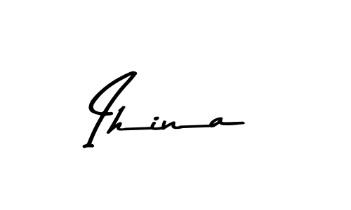 Asem Kandis PERSONAL USE is a professional signature style that is perfect for those who want to add a touch of class to their signature. It is also a great choice for those who want to make their signature more unique. Get Ihina name to fancy signature for free. Ihina signature style 9 images and pictures png