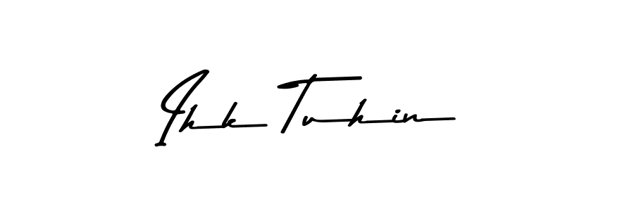 Use a signature maker to create a handwritten signature online. With this signature software, you can design (Asem Kandis PERSONAL USE) your own signature for name Ihk Tuhin. Ihk Tuhin signature style 9 images and pictures png