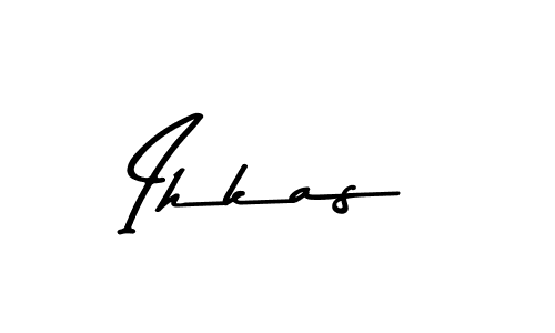 Similarly Asem Kandis PERSONAL USE is the best handwritten signature design. Signature creator online .You can use it as an online autograph creator for name Ihkas. Ihkas signature style 9 images and pictures png