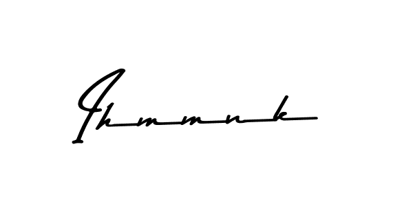 The best way (Asem Kandis PERSONAL USE) to make a short signature is to pick only two or three words in your name. The name Ihmmnk include a total of six letters. For converting this name. Ihmmnk signature style 9 images and pictures png