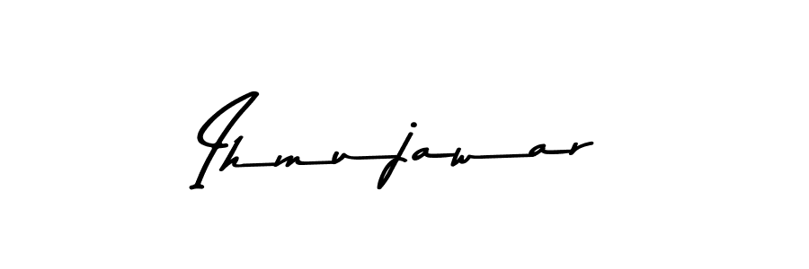 Create a beautiful signature design for name Ihmujawar. With this signature (Asem Kandis PERSONAL USE) fonts, you can make a handwritten signature for free. Ihmujawar signature style 9 images and pictures png