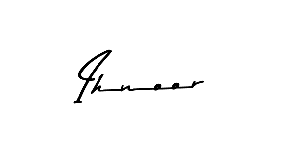 Also You can easily find your signature by using the search form. We will create Ihnoor name handwritten signature images for you free of cost using Asem Kandis PERSONAL USE sign style. Ihnoor signature style 9 images and pictures png