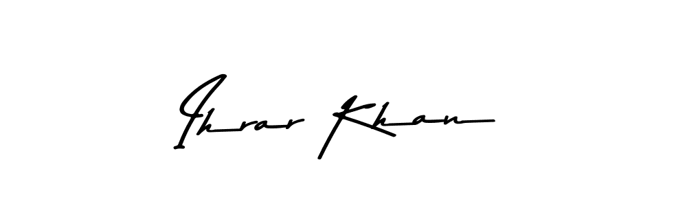 This is the best signature style for the Ihrar Khan name. Also you like these signature font (Asem Kandis PERSONAL USE). Mix name signature. Ihrar Khan signature style 9 images and pictures png