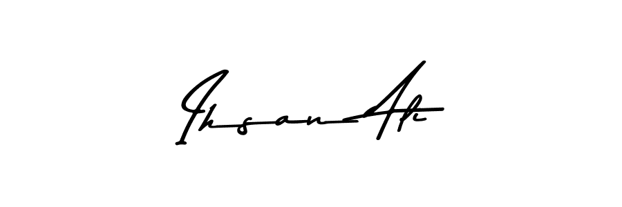 Design your own signature with our free online signature maker. With this signature software, you can create a handwritten (Asem Kandis PERSONAL USE) signature for name Ihsan Ali. Ihsan Ali signature style 9 images and pictures png