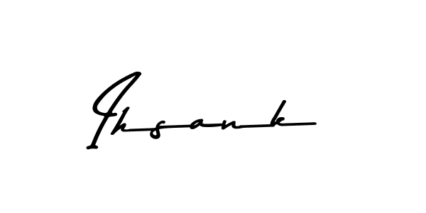 How to Draw Ihsank signature style? Asem Kandis PERSONAL USE is a latest design signature styles for name Ihsank. Ihsank signature style 9 images and pictures png