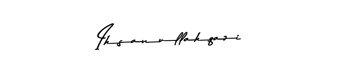 How to make Ihsanullahqazi signature? Asem Kandis PERSONAL USE is a professional autograph style. Create handwritten signature for Ihsanullahqazi name. Ihsanullahqazi signature style 9 images and pictures png