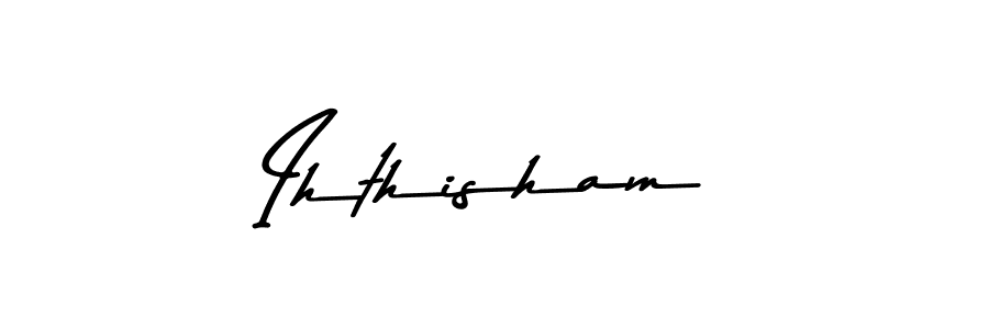 Make a beautiful signature design for name Ihthisham. Use this online signature maker to create a handwritten signature for free. Ihthisham signature style 9 images and pictures png