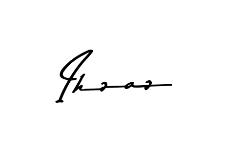 Create a beautiful signature design for name Ihzaz. With this signature (Asem Kandis PERSONAL USE) fonts, you can make a handwritten signature for free. Ihzaz signature style 9 images and pictures png