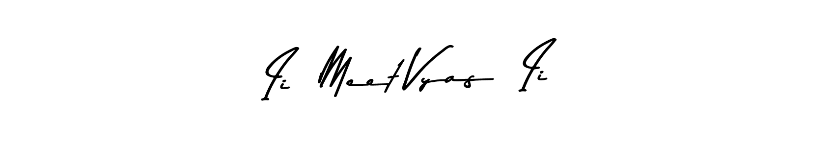 The best way (Asem Kandis PERSONAL USE) to make a short signature is to pick only two or three words in your name. The name Ii  Meet Vyas  Ii include a total of six letters. For converting this name. Ii  Meet Vyas  Ii signature style 9 images and pictures png