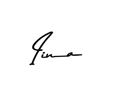 You should practise on your own different ways (Asem Kandis PERSONAL USE) to write your name (Iina) in signature. don't let someone else do it for you. Iina signature style 9 images and pictures png