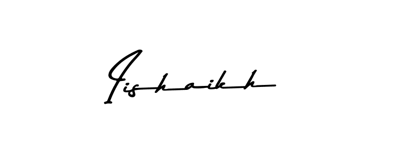 if you are searching for the best signature style for your name Iishaikh. so please give up your signature search. here we have designed multiple signature styles  using Asem Kandis PERSONAL USE. Iishaikh signature style 9 images and pictures png