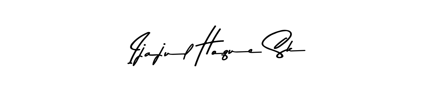 Create a beautiful signature design for name Ijajul Hoque Sk. With this signature (Asem Kandis PERSONAL USE) fonts, you can make a handwritten signature for free. Ijajul Hoque Sk signature style 9 images and pictures png