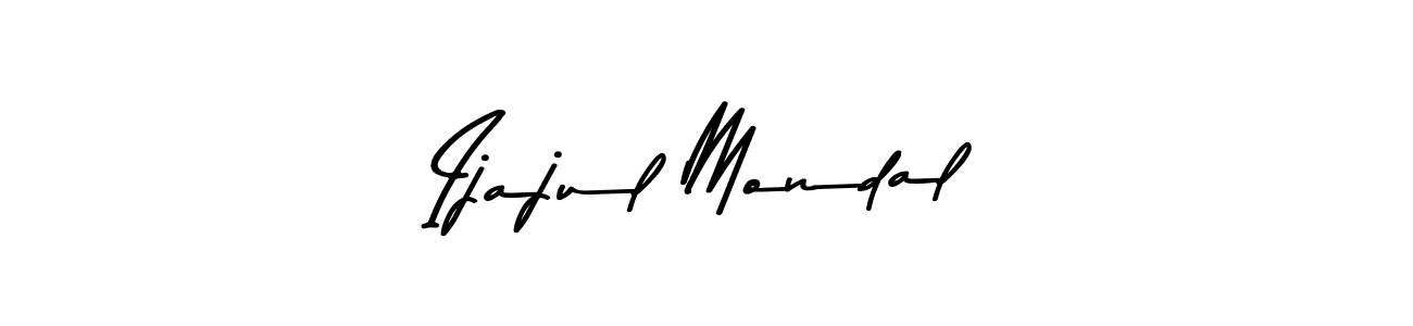 Create a beautiful signature design for name Ijajul Mondal. With this signature (Asem Kandis PERSONAL USE) fonts, you can make a handwritten signature for free. Ijajul Mondal signature style 9 images and pictures png