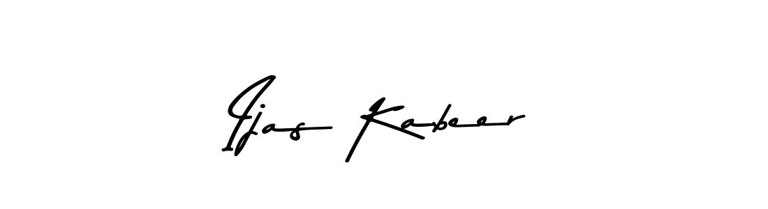 The best way (Asem Kandis PERSONAL USE) to make a short signature is to pick only two or three words in your name. The name Ijas Kabeer include a total of six letters. For converting this name. Ijas Kabeer signature style 9 images and pictures png