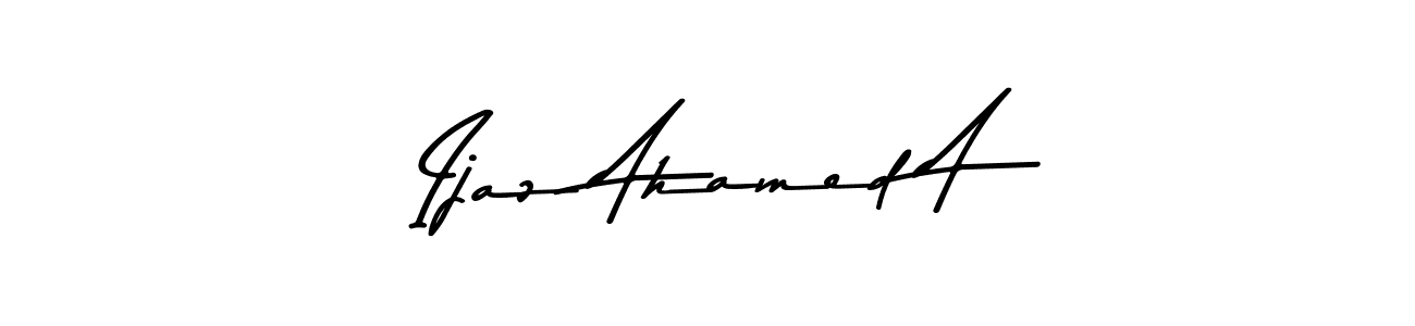 Ijaz Ahamed A stylish signature style. Best Handwritten Sign (Asem Kandis PERSONAL USE) for my name. Handwritten Signature Collection Ideas for my name Ijaz Ahamed A. Ijaz Ahamed A signature style 9 images and pictures png