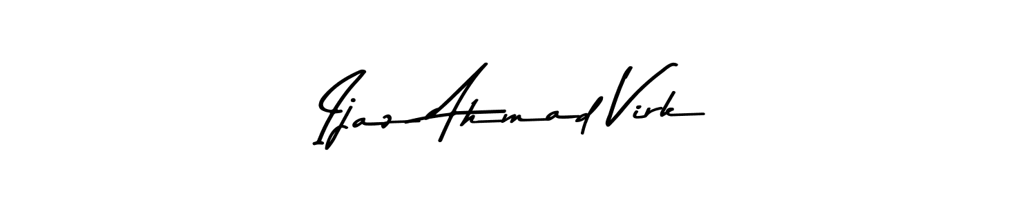 Create a beautiful signature design for name Ijaz Ahmad Virk. With this signature (Asem Kandis PERSONAL USE) fonts, you can make a handwritten signature for free. Ijaz Ahmad Virk signature style 9 images and pictures png