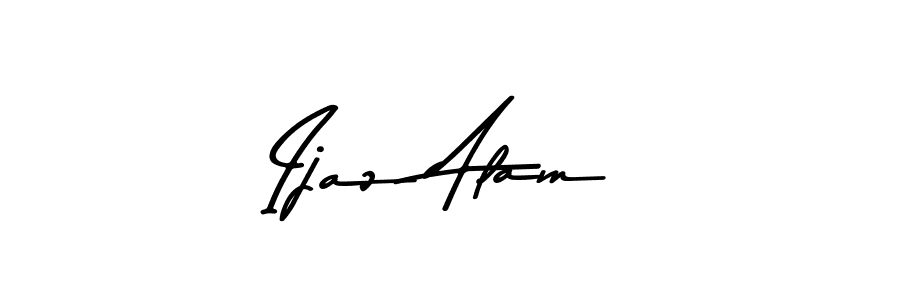 This is the best signature style for the Ijaz Alam name. Also you like these signature font (Asem Kandis PERSONAL USE). Mix name signature. Ijaz Alam signature style 9 images and pictures png