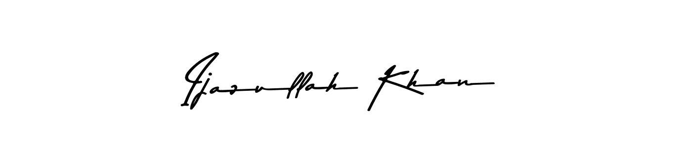 The best way (Asem Kandis PERSONAL USE) to make a short signature is to pick only two or three words in your name. The name Ijazullah Khan include a total of six letters. For converting this name. Ijazullah Khan signature style 9 images and pictures png