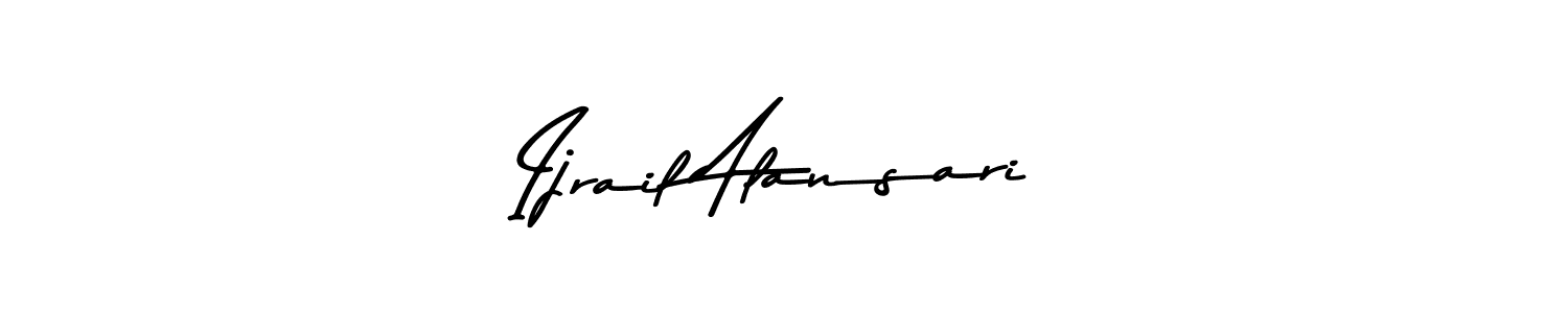 Create a beautiful signature design for name Ijrail Alansari. With this signature (Asem Kandis PERSONAL USE) fonts, you can make a handwritten signature for free. Ijrail Alansari signature style 9 images and pictures png