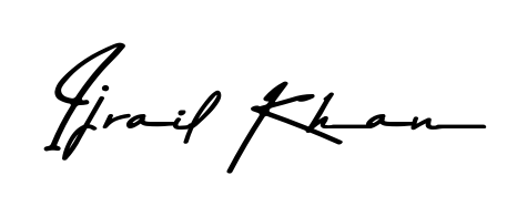 Looking for an artistic signature for Ijrail Khan? The Asem Kandis PERSONAL USE calligraphy style gives a sophisticated flow suitable for business cards and emails. Ijrail Khan signature style 9 images and pictures png