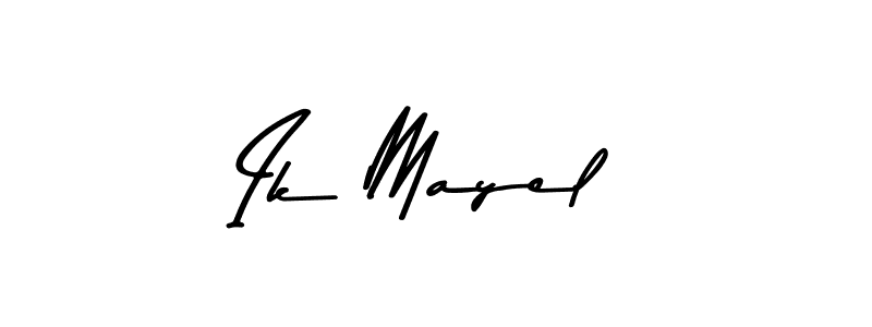 Design your own signature with our free online signature maker. With this signature software, you can create a handwritten (Asem Kandis PERSONAL USE) signature for name Ik Mayel. Ik Mayel signature style 9 images and pictures png