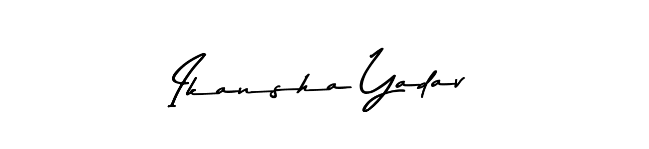 Design your own signature with our free online signature maker. With this signature software, you can create a handwritten (Asem Kandis PERSONAL USE) signature for name Ikansha Yadav. Ikansha Yadav signature style 9 images and pictures png