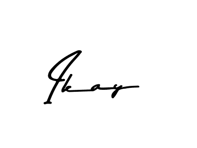 Make a beautiful signature design for name Ikay. With this signature (Asem Kandis PERSONAL USE) style, you can create a handwritten signature for free. Ikay signature style 9 images and pictures png