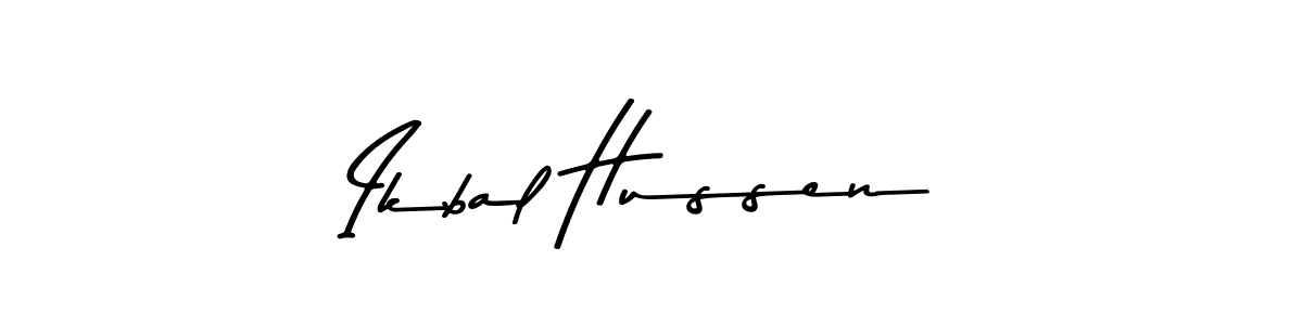 You should practise on your own different ways (Asem Kandis PERSONAL USE) to write your name (Ikbal Hussen) in signature. don't let someone else do it for you. Ikbal Hussen signature style 9 images and pictures png