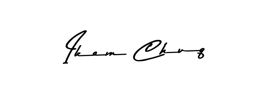 Make a beautiful signature design for name Ikem Chuq. With this signature (Asem Kandis PERSONAL USE) style, you can create a handwritten signature for free. Ikem Chuq signature style 9 images and pictures png