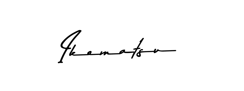 Create a beautiful signature design for name Ikematsu. With this signature (Asem Kandis PERSONAL USE) fonts, you can make a handwritten signature for free. Ikematsu signature style 9 images and pictures png