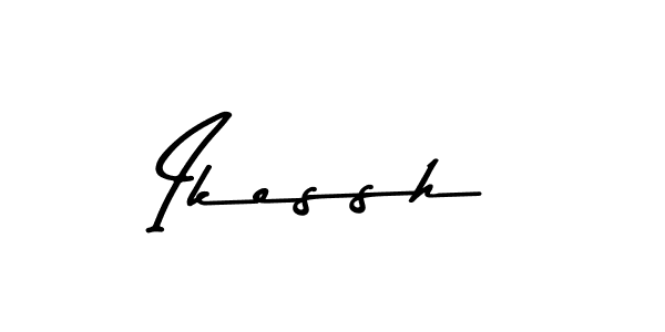 Create a beautiful signature design for name Ikessh. With this signature (Asem Kandis PERSONAL USE) fonts, you can make a handwritten signature for free. Ikessh signature style 9 images and pictures png