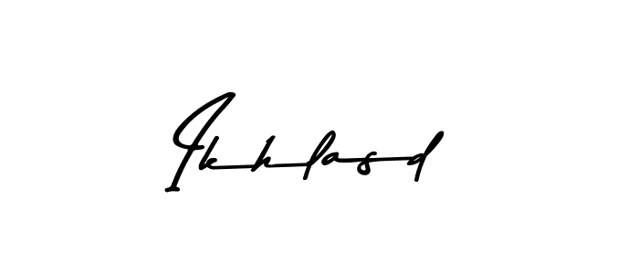 Create a beautiful signature design for name Ikhlasd. With this signature (Asem Kandis PERSONAL USE) fonts, you can make a handwritten signature for free. Ikhlasd signature style 9 images and pictures png