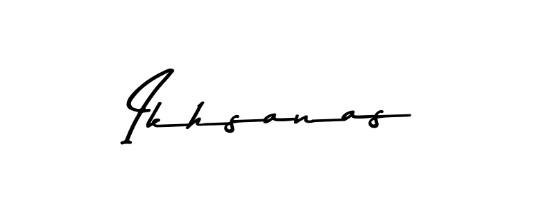 Use a signature maker to create a handwritten signature online. With this signature software, you can design (Asem Kandis PERSONAL USE) your own signature for name Ikhsanas. Ikhsanas signature style 9 images and pictures png