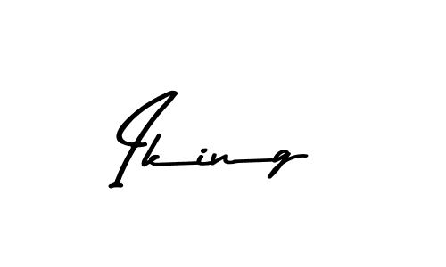 Also we have Iking name is the best signature style. Create professional handwritten signature collection using Asem Kandis PERSONAL USE autograph style. Iking signature style 9 images and pictures png