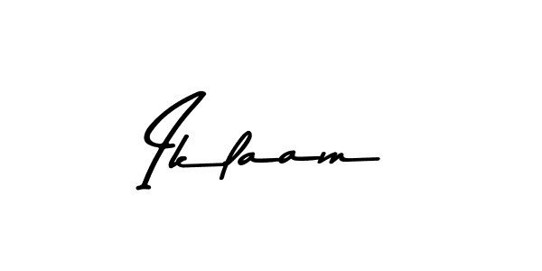 Design your own signature with our free online signature maker. With this signature software, you can create a handwritten (Asem Kandis PERSONAL USE) signature for name Iklaam. Iklaam signature style 9 images and pictures png