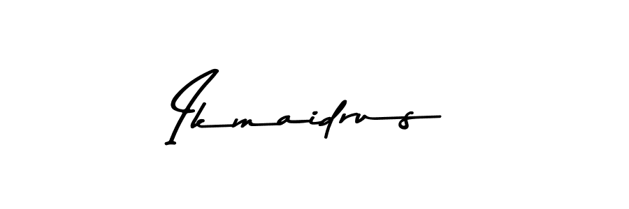 if you are searching for the best signature style for your name Ikmaidrus. so please give up your signature search. here we have designed multiple signature styles  using Asem Kandis PERSONAL USE. Ikmaidrus signature style 9 images and pictures png