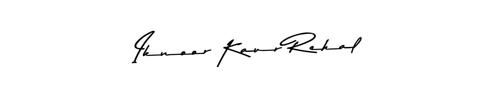 Create a beautiful signature design for name Iknoor Kaur Rehal. With this signature (Asem Kandis PERSONAL USE) fonts, you can make a handwritten signature for free. Iknoor Kaur Rehal signature style 9 images and pictures png